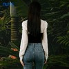 NUTS春秋季新款法式修身时尚拼接套头针织衫假两件女411051019 商品缩略图4