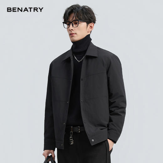 贝纳川冬季新品翻领轻薄羽绒服ECF405231 商品图1