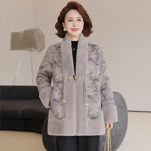 FW 8560妈妈冬装洋气厚外套气质时尚大衣 商品图1