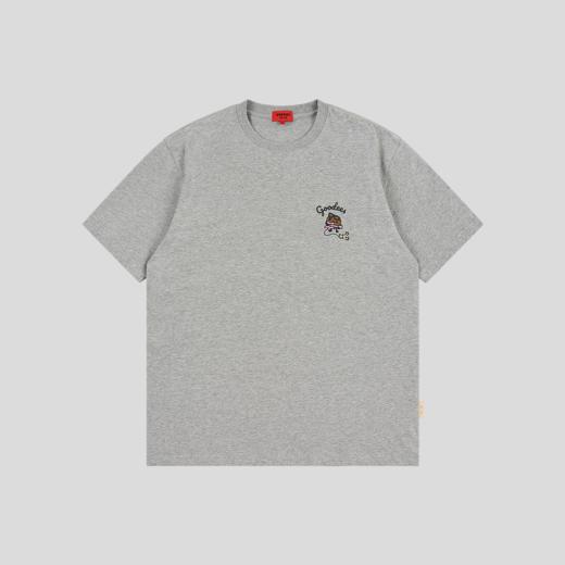 GOODBAI GOODEES×minini 后背乐队印花宽松短袖T恤 商品图3