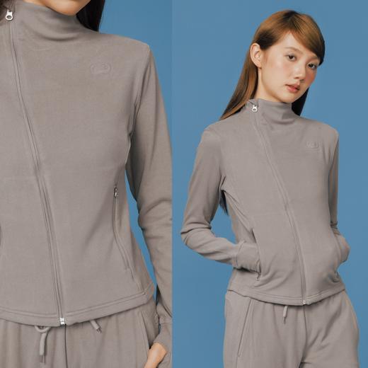 CryingCenter 灰绿磨毛绒感紧身轻运动长袖外套 哭喊中心 商品图0