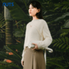 NUTS春秋季新款白色气质宽松显瘦百搭套头针织衫女411052278 商品缩略图1