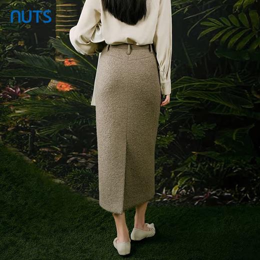 NUTS春秋季新款小香风气质高腰显瘦直筒长款半身裙女411061445 商品图4