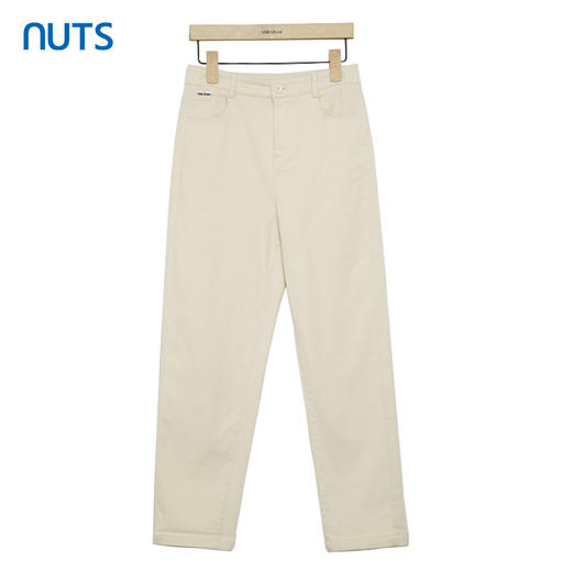 NUTS商场同款秋冬季米色简约时尚直筒宽松百搭休闲长裤女341072269 商品图0