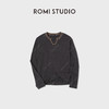 ROMI STUDIO“怀旧复古”天丝棉撞色领口简约长袖卫衣 RWCASU6222 商品缩略图0