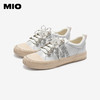 MIO米奥做旧休闲鞋新款珍珠钻饰小白鞋小众板鞋M254551317 商品缩略图2