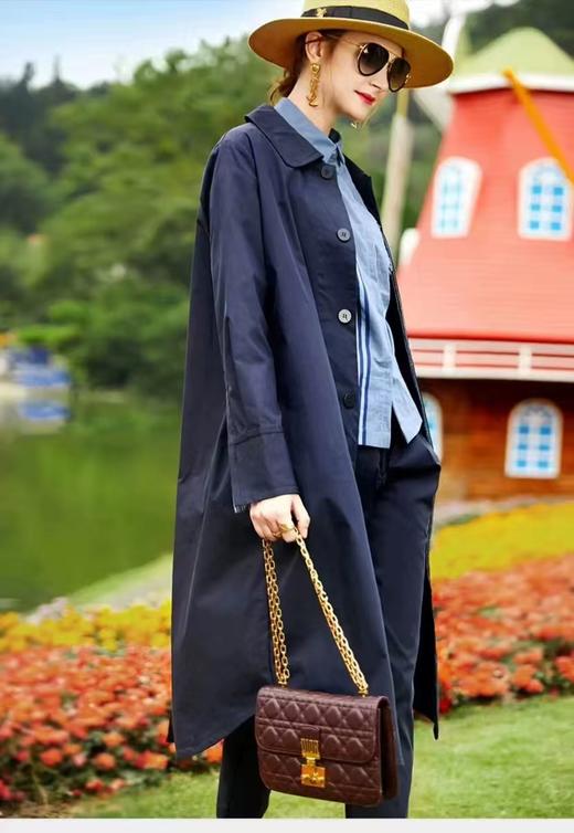 仅一件！ 【低价清仓】春秋中长款时尚百搭休闲风衣外套ZFYY004 商品图0