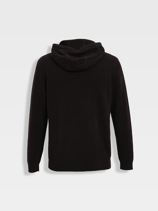 callisto海豚灰羊毛连帽毛衣 商品图6