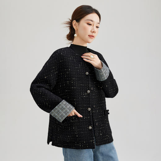 SM 2779圆领外套轻奢气质优雅休闲小香风 商品图1