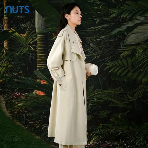 NUTS春秋季新款英伦风气质宽松显瘦中长款风衣外套女413041067 商品图2
