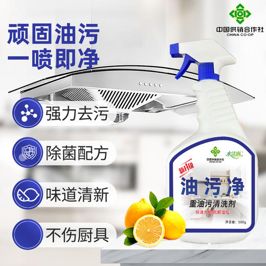 云梦供销 水洁琳油污净500g/瓶 商品图1