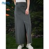 NUTS春秋季新款复古气质高腰显瘦直筒宽松长款半身裙413062338 商品缩略图2