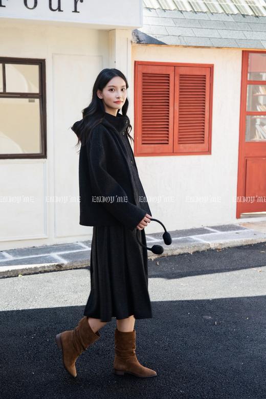 【门店同款】ENJOY冬季“暖冬知性”连帽耳机短款大衣 166296235 商品图5