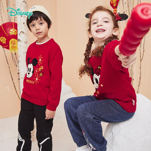 【迪士尼Disneybaby温暖毛衣】冬季软糯毛衣时尚保暖针织衫 商品图1