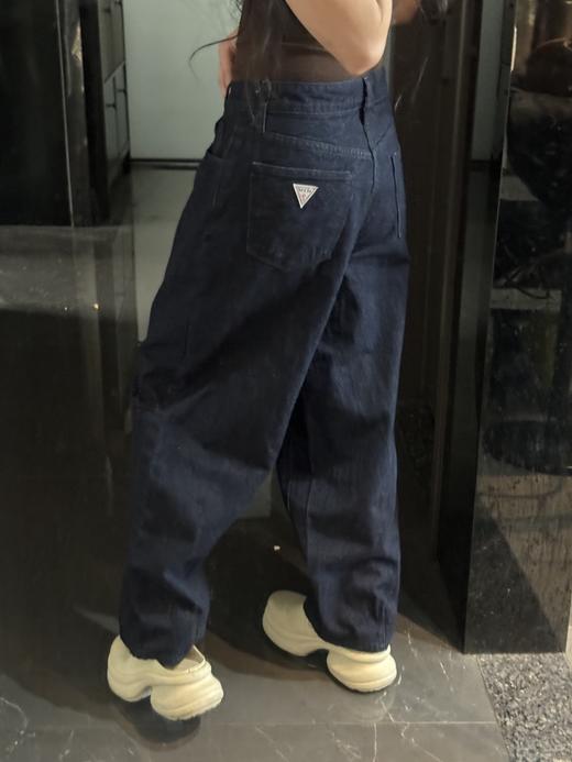 GUE&SS版型超绝的原牛洗水阔腿弯刀阔腿裤 商品图5