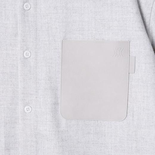 39607SDSA男士秋冬新款痞帅男装休闲口袋拼接翻领长袖衬衫百搭宽松衬衣 商品图3