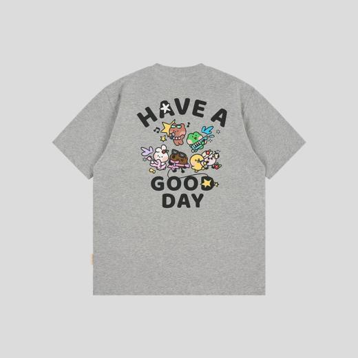 GOODBAI GOODEES×minini 后背乐队印花宽松短袖T恤 商品图4