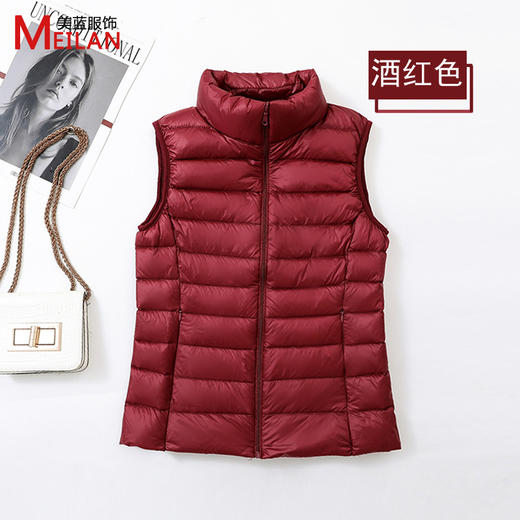 冬季【羽绒马夹女短款】羽绒背心女轻薄羽绒马甲 冬羽绒坎肩女外穿外套  商品图8