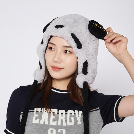 大英博物馆 盖亚·巴斯特系列 萌猫公仔 毛绒护耳渔夫帽 商品图3