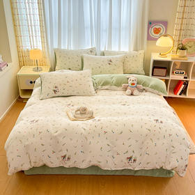 【商超爆款】丝享牛奶绒法式氛围感松弛感套件三件套/四件套