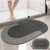 【超强吸水力！安全防滑】浴室地垫卫生间软硅藻泥吸水速干水洗厕所门口防滑地毯家用椭圆形。rc 商品缩略图10