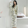 【超模君严选 昕芬儿--新中式和服印花纯棉家居服】天然棉质舒适透气轻盈 亲肤丝滑不跑杯 自带隐形胸垫  防凸点不走光 丝滑软糯触感 宽松版型搭配新中式印花 气质优雅/居家休闲/多款式可选 商品缩略图7