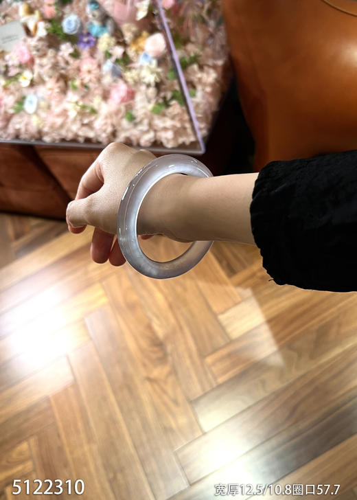 玻璃种手镯【5122310】圈口57.7~具体价格微信咨询 商品图1