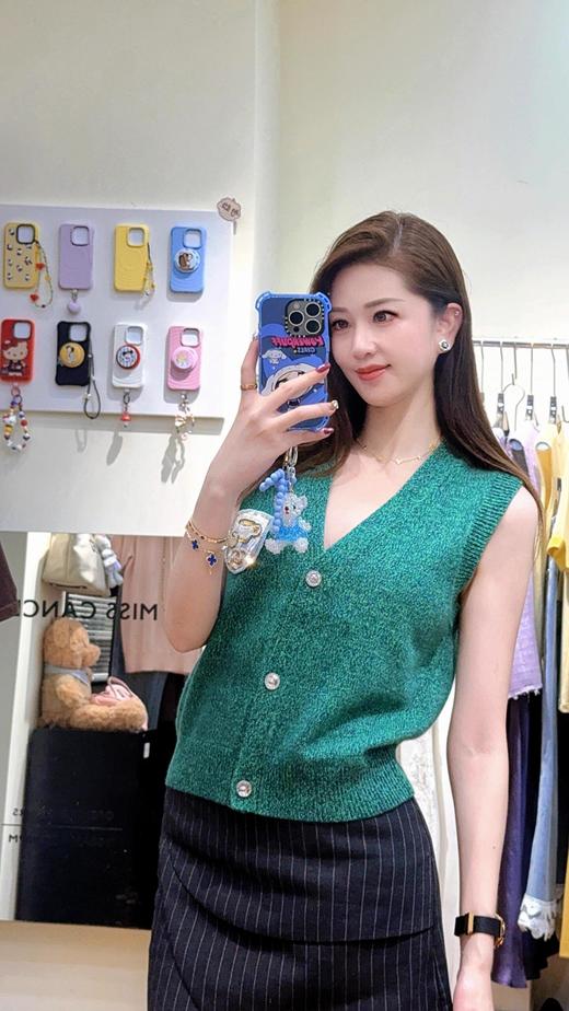 GY06-香奈儿 24A 针织V领开衫马甲（LS*MM）-10.14直播款 商品图0