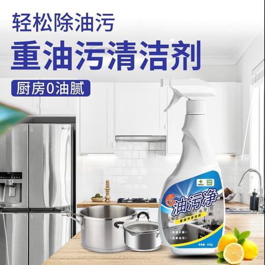 云梦供销 钦洁狮油污净500g/瓶 商品图2