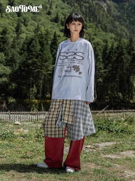 早乙女惠子saotome/STMTX13584/字母排版sss长袖T 商品图2