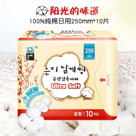 EUNJEE恩芝 纯棉日用卫生巾250mm*10p 商品图0