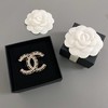 香奈儿 双C Logo 麻纹穿皮胸针（XK） 商品缩略图0