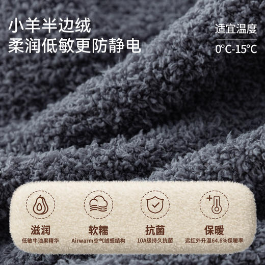 【宝宝服饰】EMXEE嫚熙童装儿童针织衫2025新款秋冬保暖加绒加厚男女童半边绒毛衣 商品图1