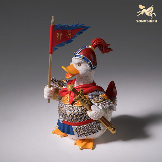 铜师傅《冲鸭》客厅桌面铜鸭子摆件 家居装饰工艺品礼物 商品图2