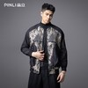 PINLI品立春季新品复古提花棒球领夹克男士潮牌宽松休闲外套B233104070 商品缩略图0