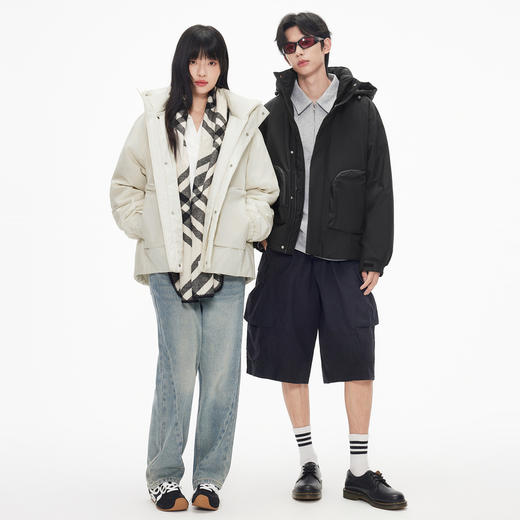 gxg.jeans男装 多色口袋设计工装风短款羽绒服轻薄外套男25冬新品 商品图4