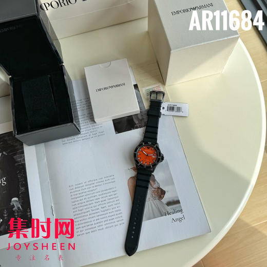 原单阿玛尼AR11684 橙黑配色 男士腕表
机芯：原装进口石英机芯 商品图1