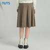NUTS春秋季新款学院风气质百褶裙中长款半身裙女411061357 商品缩略图1