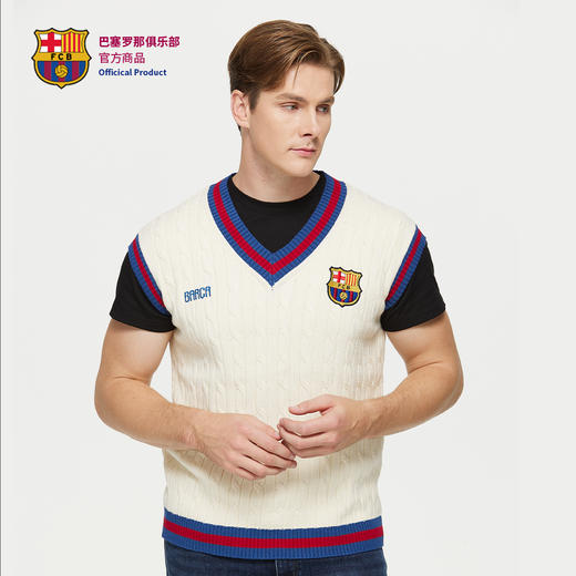 【官方正版】巴塞罗那俱乐部｜巴萨针织背心秋季新款内搭简约百搭 商品图2