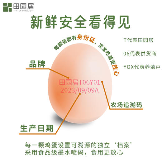 30枚富硒富叶黄素鲜鸡蛋 新鲜直达 A-4650  田园居 商品图4