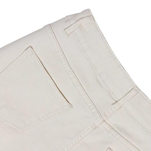 半身缘女裤 秋季修身百搭弹力开叉九分微喇休闲裤253102M30320013 商品图3