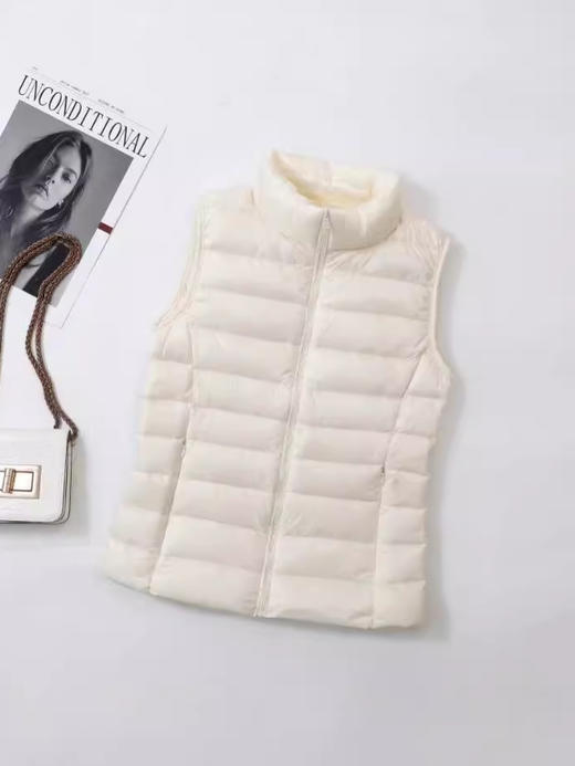 冬季【羽绒马夹女短款】羽绒背心女轻薄羽绒马甲 冬羽绒坎肩女外穿外套  商品图4