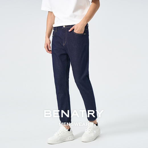 贝纳川深蓝色牛仔裤ECT130005776 商品图1