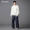 PINLI品立2025秋季新款男士宽松直筒休闲阔腿牛仔长裤GD253116124 商品缩略图1
