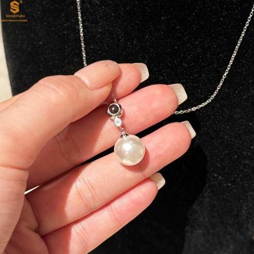 【品牌授权】【香港周六福】黄金钻石首饰 恒星璀璨投影蜜语天然南非真钻项链 商品图1