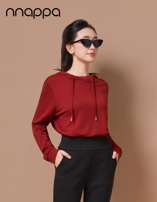 齐领连帽女卫衣CA7405 商品图3