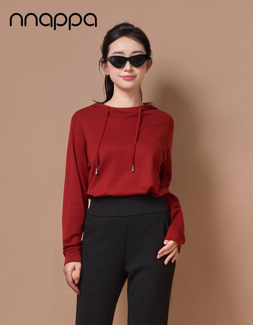 齐领连帽女卫衣CA7405 商品图2