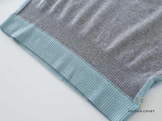 MAISON COVET 纯山羊绒假两件式拼色上衣 商品图6