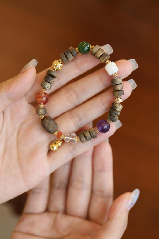 【孤品】8m车轮珠沉香手串 商品图3