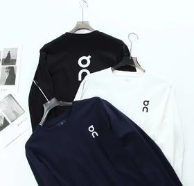 昂跑纯棉打底衫情侣基础款3M反光印花户外运动慢跑长袖T恤